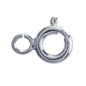 Sterling Silver Open Flat 6mm Spring Ring Clasp