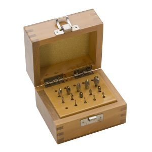 Bud (Flame) Bur 14 piece Set #2-30 - In Wooden Box
