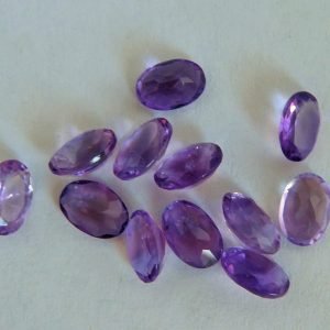 Faceted Amethyst - 6 x 4 mm oval
