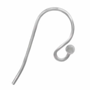 Argentium Silver 940 Smooth Shepherd Hook Ear Wire