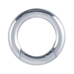 Sterling Silver 16mm Round Circle Hinged Hook Clasp