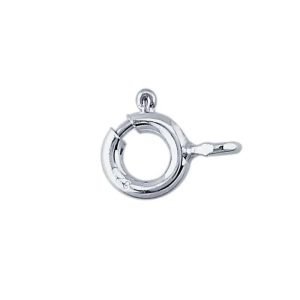 Sterling Silver 6mm Spring Ring Clasp, with Ring