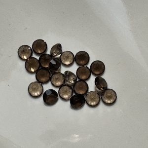 Limited Edition Smokey Quartz - 5mm Round Faceted