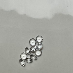 Limited Edition White Topaz - 4mm Round Faceted